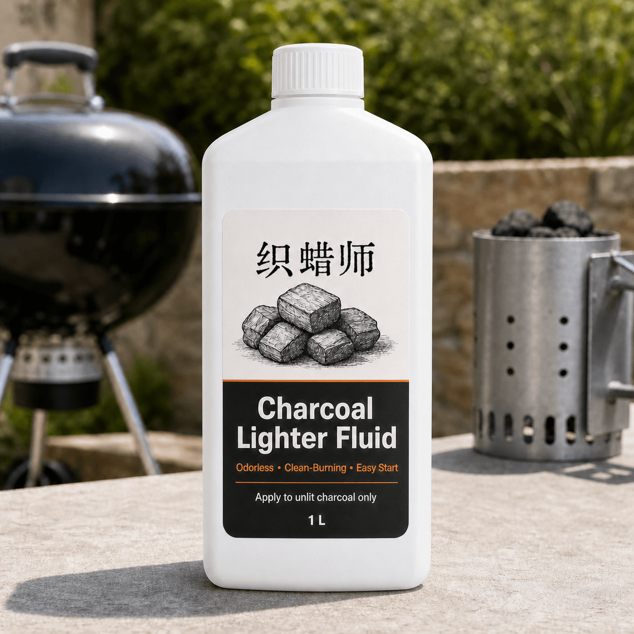 Private label charcoal lighter fluid