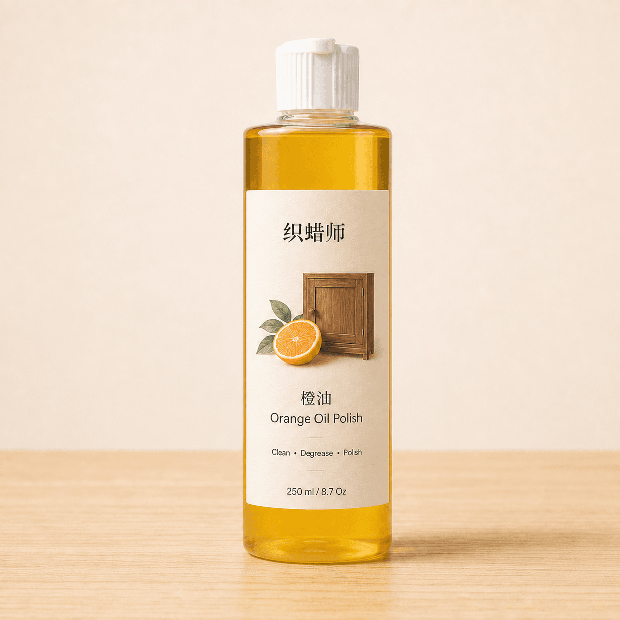 Private label orange oil wood polish