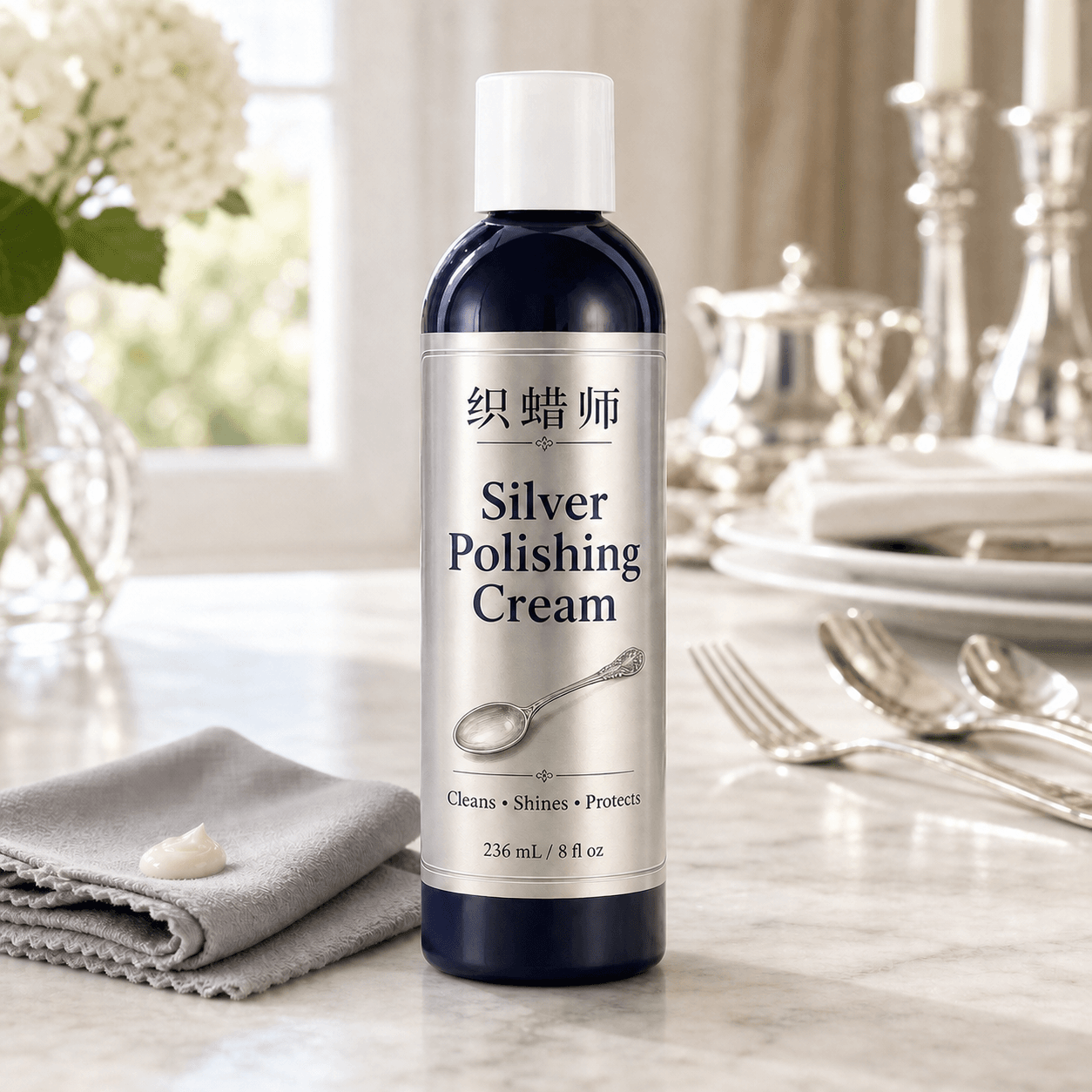 Private label non-abrasive silver polish paste