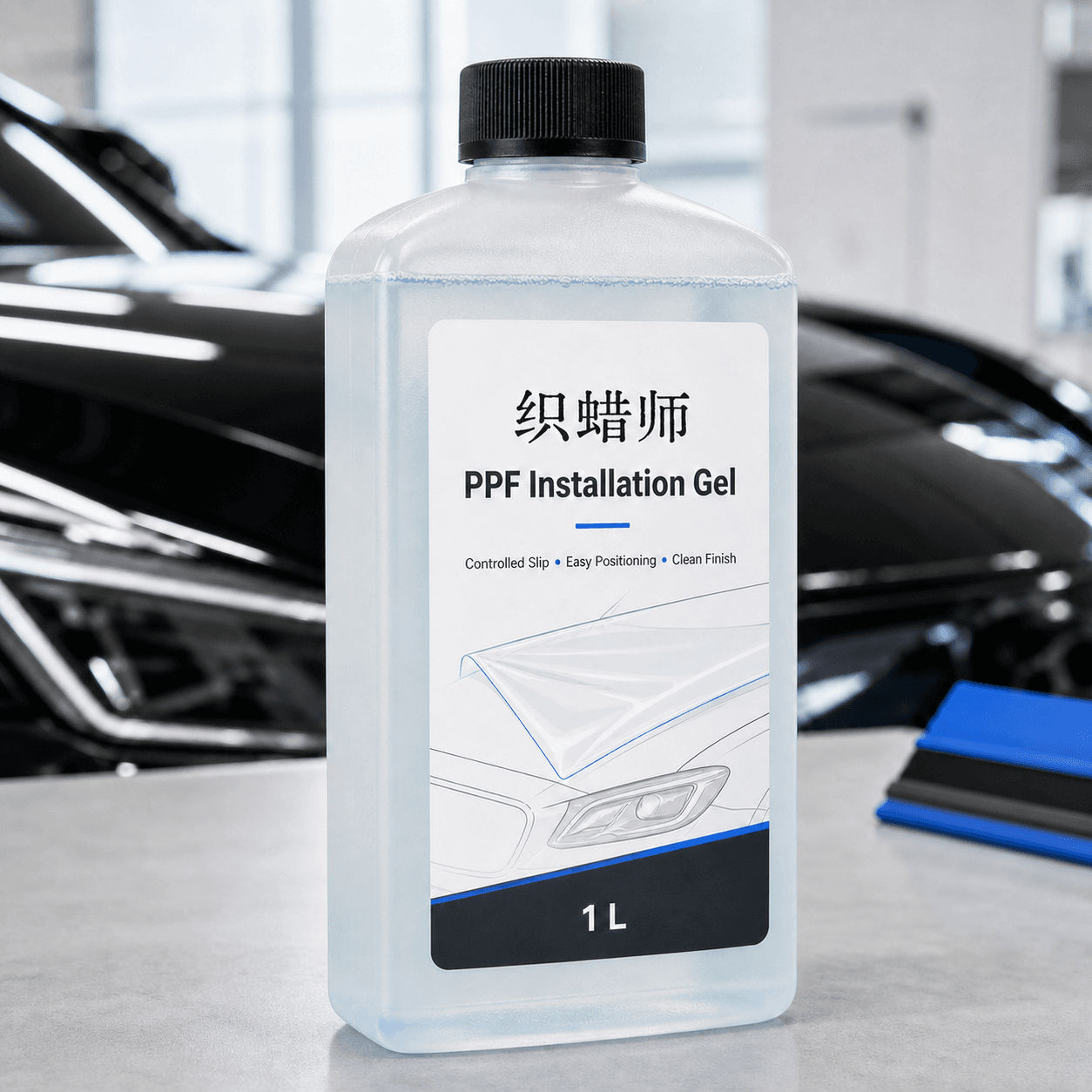 Private label PPF installation gel bottle for automotive film installers